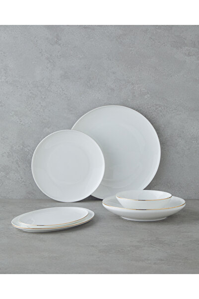 English Home Milano Bone Porselen Yemek Takımı 27 Parça 6 Kişilik Gold