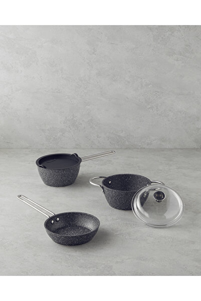 English Home Terra 5 Piece Premium Cook-And-Store Set Anthracite