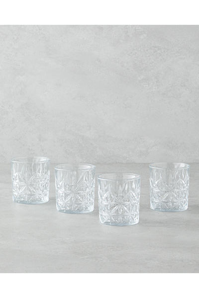 English Home Clear Vitreous Glass - Set of 4 230 ml Glasses