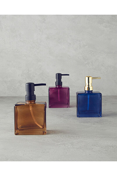 English Home Myla Cam Banyo Sıvı Sabunluk Amber