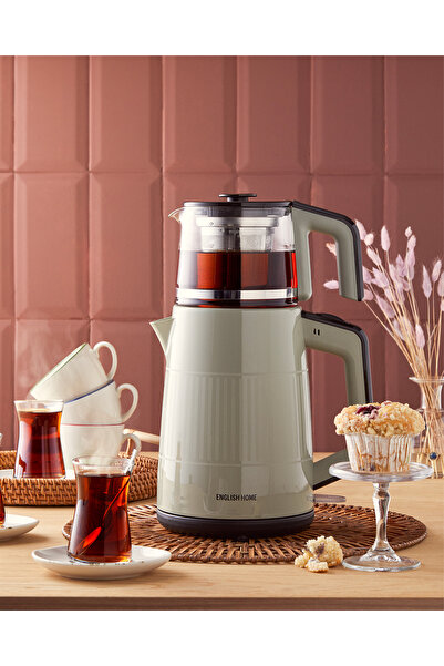 English Home ماكينة صنع الشاي وغلاية CMK 6030 - 2 لتر نعناع
