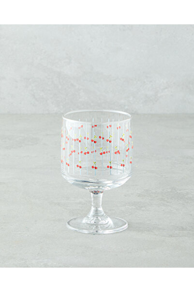 English Home Cherries Orange 3 Cup - Ice Cream Bowl 300 ml Red