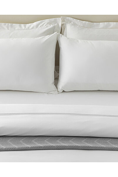 English Home Σετ Παπλωματοθήκη από βαμβακερό σατέν σε λευκό King Size Freya