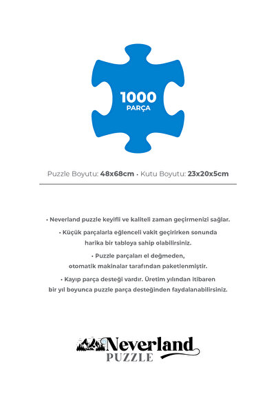 Neverland 1000 Parça Puzzle - Maiden's Tower Cats (Kız Kulesi Kedileri)