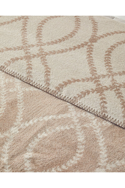 English Home William Бавовняна двоспальна ковдра бежевого кольору