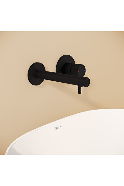VitrA Origin A4258136Wtc Concealed Basin Mixer (Surface Mounted Assembly-Two Handles), Matte Black