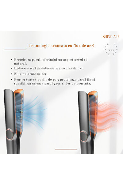 OEM Straightening plate, hair dryer, SHINE AIR, 2 in 1, 1500W, negative ions, 4 temperature settings, 110000rpm