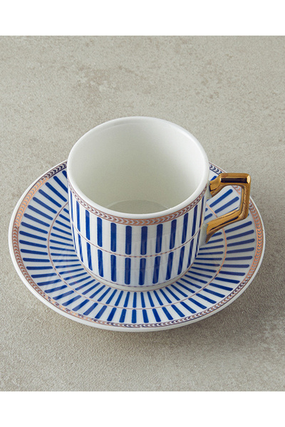 English Home Rabecca New Bone China Kahve Fincan Takımı 4 Parça 2 Kişilik Lacivert