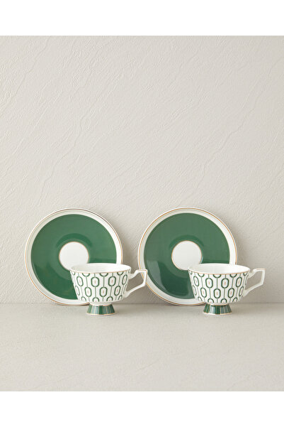 English Home Octavia New Bone China 4 Parça 2 Kişilik Kahve Fincan Takımı 90 ...