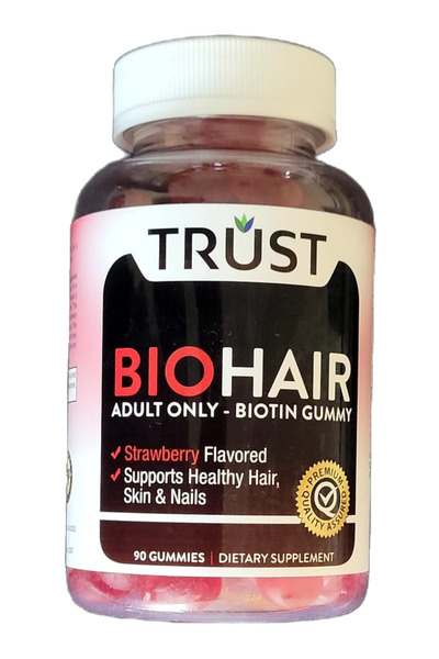 Trust علكة البيوتين للرجال والنساء للبشرة والشعر والأظافر (90 علكة)