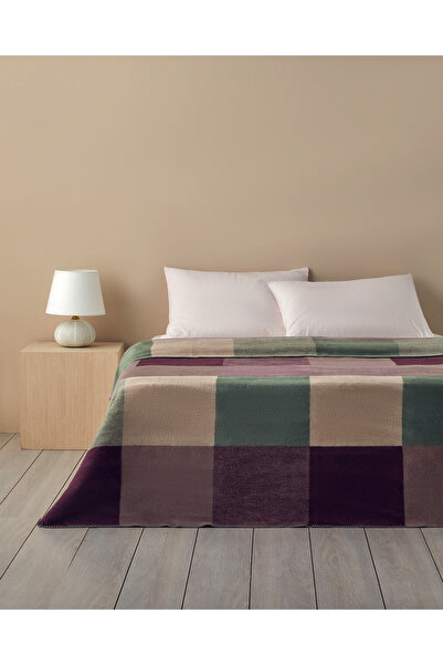 English Home بطانية بيج مفردة - 150x200 سم قطن