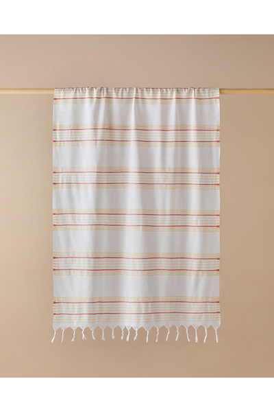 English Home Mayra Striped Peshtemal 90X150 cm Orange-Yellow