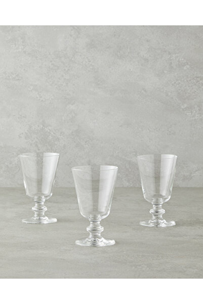 English Home Shifter Cam 3'lü Ayaklı Bardak 220 ml Şeffaf