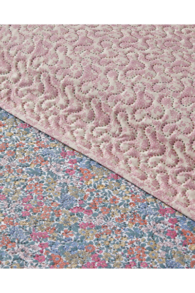 English Home Floral Serenade Tek Kişilik Çok Amaçlı Örtü 160x220 cm Mavi