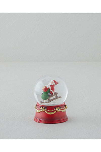 English Home Blume Kar Küresi 9 cm Kırmızı