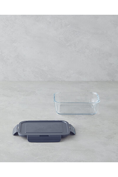 English Home Fresh Ware Glass Storage Container 800 ml Gray