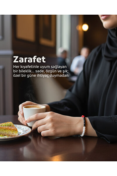 Zaytoon Filistin Bayrak Tasarımlı Kristal Taşlarlı El Yapımı Bileklik A300054