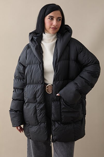 InStyle Mona Salaş Şişme Mont - Siyah