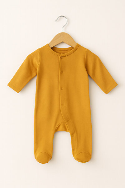 For My Baby Önden Çıtçıtlı Patikli Tulum