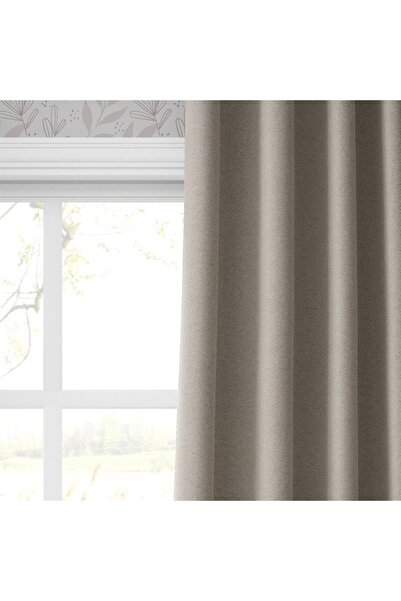 GOCCIA Blackout Karartma Tek Kanat Fon Perde Krem