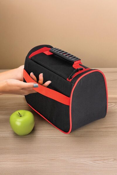 Helen's Home Tutma Kollu Geniş İç Hacimli Kozmetik Makyaj Çantası Seyahat Seti Aksesuar Düzenleyici 24x21x15 cm