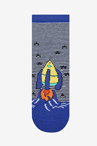 Penti Boy's Rocket In Space Κάλτσες 3 τεμαχίων Navy Blue Socket