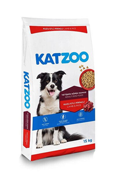 katzoo Yetişkin Köpek Kuru Mama 15 Kg | Kuzu Etli Ve Pirinçli