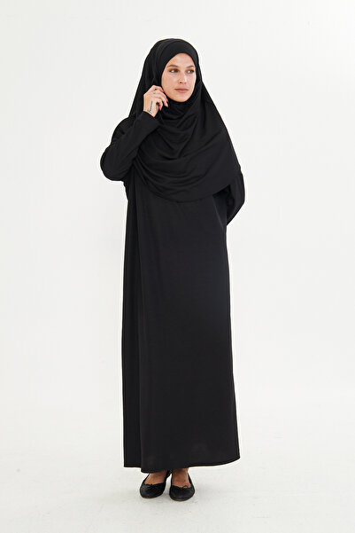 Lesa Wear One Piece Prayer Dress Full Length Black, Modest Dress