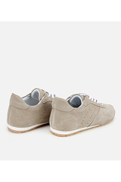 Hotiç Kadın Süet Deri Bej Spor Ayakkabı