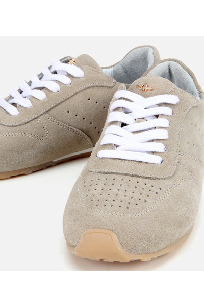 Hotiç Kadın Süet Deri Bej Spor Ayakkabı