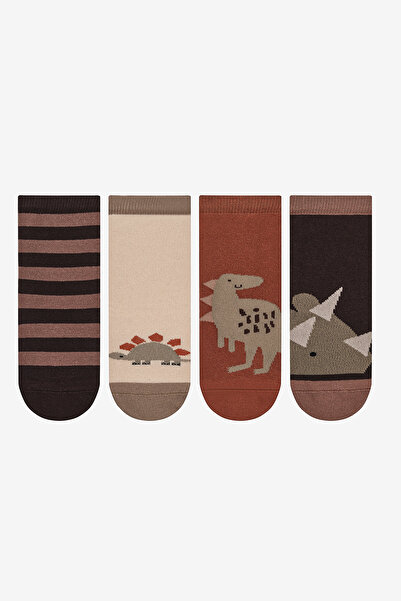 Penti Șosete multicolore din 4 piese Dino Time pentru băieți
