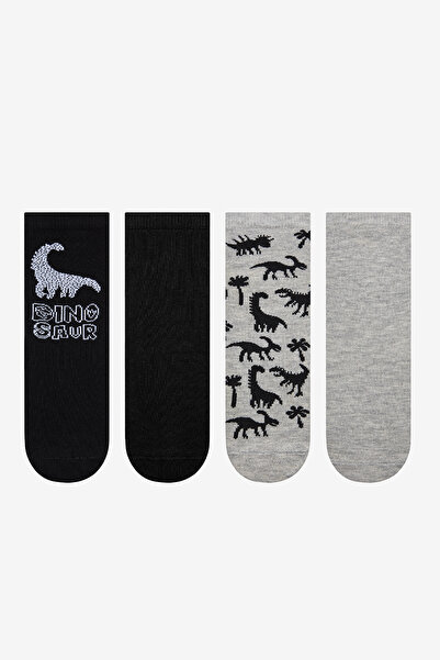 Penti Черни чорапи Dino от 4 части за момче