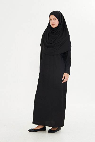 Lesa Wear One Piece Prayer Dress Full Length Black, Modest Dress