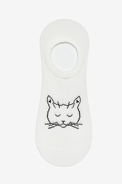 Penti 3 Çift Pamuklu Hayvan Desenli Burun Dikişsiz Sneaker Çorap