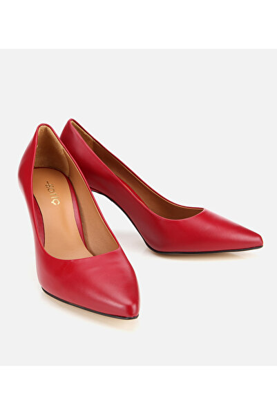 Hotiç Kadın Deri Kırmızı Yüksek Topuklu Stiletto