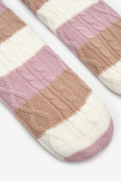 Penti Colored Stripes Off-White Socks