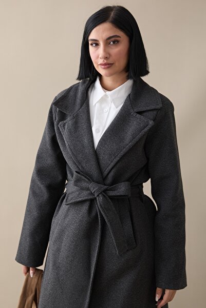 InStyle Henry duplasoros galléros kabát - antracit