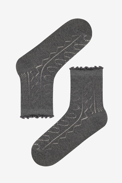 Penti Frill Colosio 2-Piece Gray Red Socks