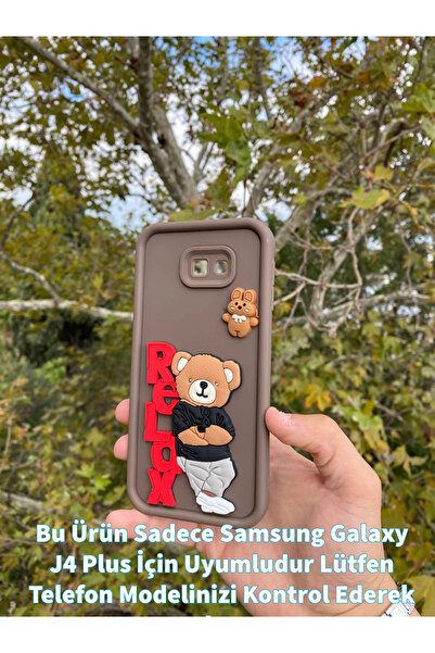 GtTech Samsung Galaxy J4 Plus Uyumlu Relax 3D Figürlü Darbe Korumalı Silikon ...