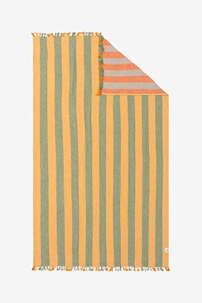 Barine Striped Gauze Pamuk Peştamal Sarı 90x175