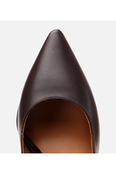 Hotiç Women's Leather Brown Flexible Sole Stiletto