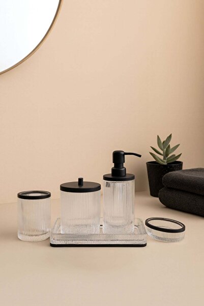 Barine Crystal Patterned Translucent Glass Decorative Tray