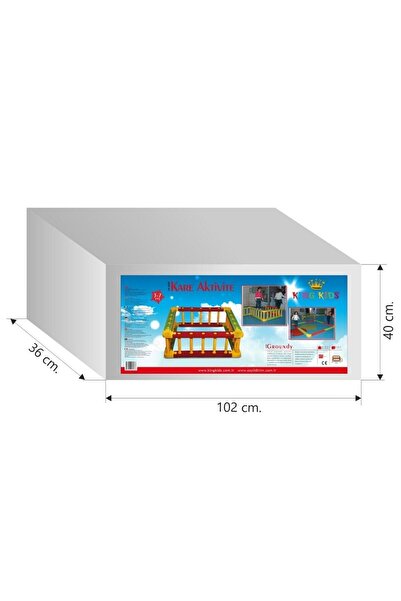 KingKids King Kids Kare Aktivite Kırmızı/yeşil