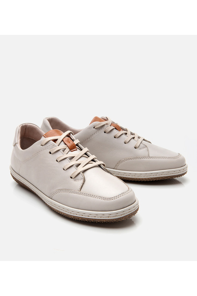 Hotiç Kadın Deri Bej Comfort Spor Ayakkabı
