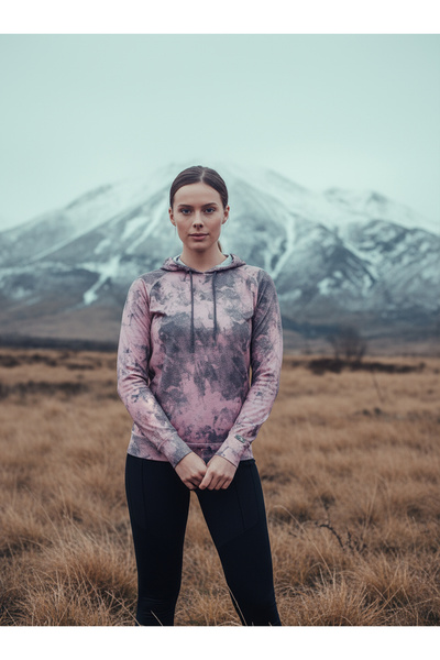 Blackspade Γυναικείο θερμικό φούτερ με κουκούλα 2. Επίπεδο 6194 - με τύπωμα