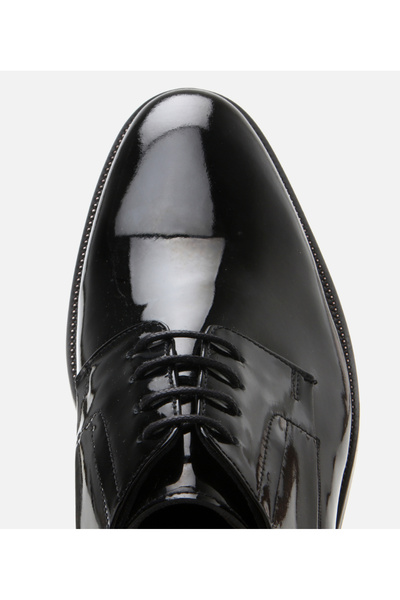 Hotiç Men's Patent Leather Black Stylish Classic Shoes