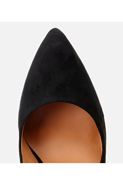 Hotiç Women's Suede Leather Black Stiletto