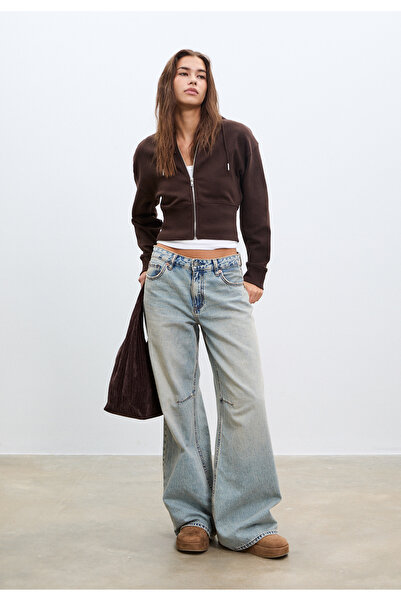 Stradivarius Düz deri terlik