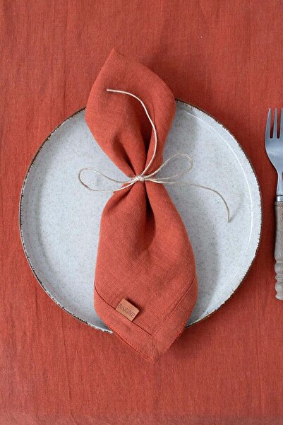 Barine 45x45 Модель Лляна черепиця 2-х шарова серветка