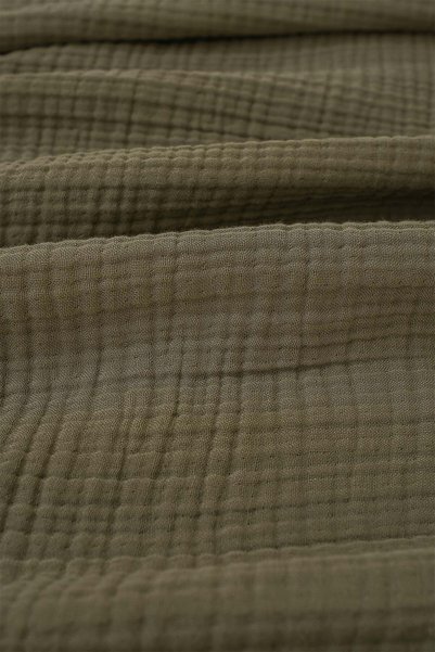 Barine Cocoon 4 Layer Muslin Bedspread Khaki